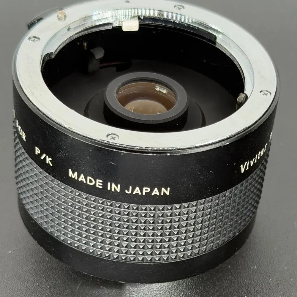 Vivitar MC 2X Teleconverter Lens Pentax K P/K Mount Matched Multiplier Doubler